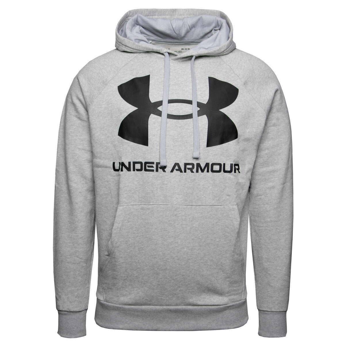 Sweat À Capuche Homme Under Armour Rival Big Logo Gris Clair