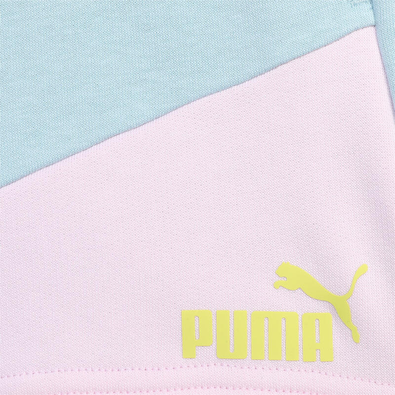 Shorts PUMA POWER a blocchi di colore per ragazzi PUMA Turquoise Surf Blue