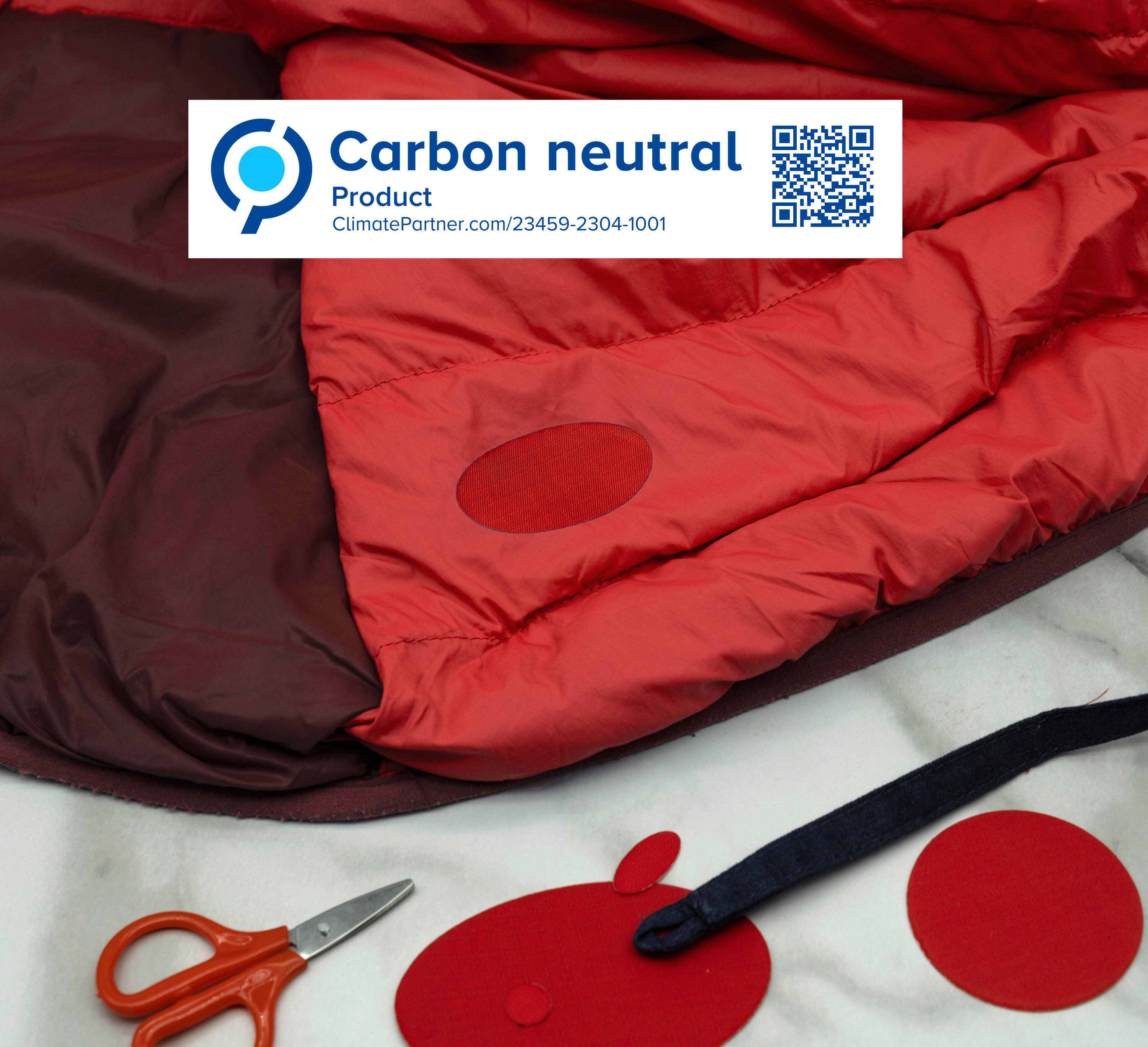Reparatiepleisters voor donsjacks | waterdicht om gaten te repareren (rood) 3/9