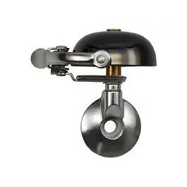 Crane Bicycle Bell, Mini Suzu (Ahead-Cap), Neo Black