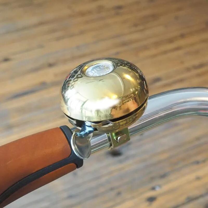 Crane Bicycle Bell Riten S-1, Chrome Plated