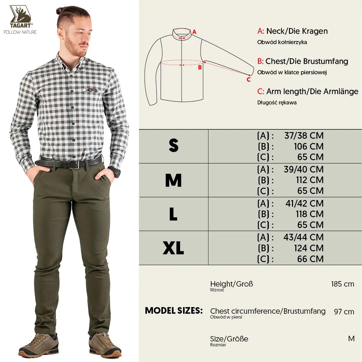 Chemise de chasse Tagart Montana SLIM en 100 % coton 2/5