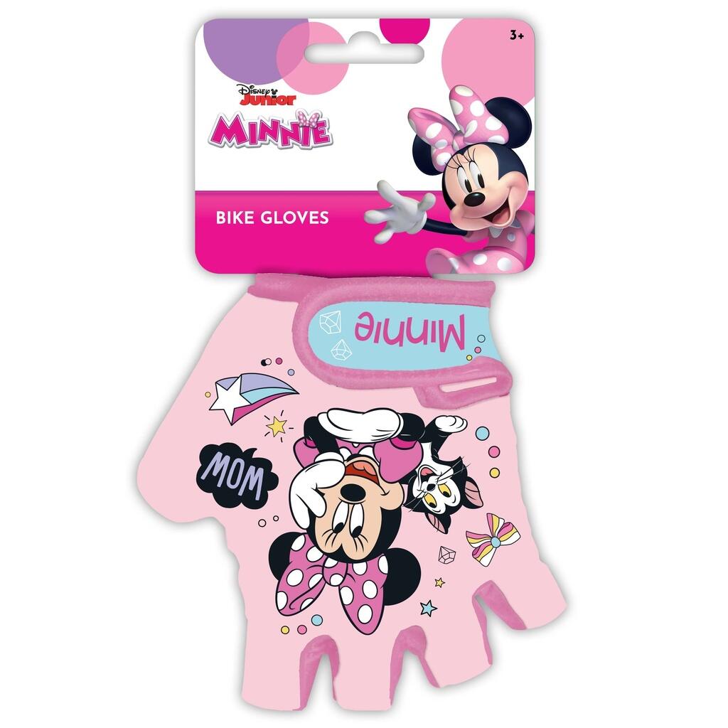 Cycling gloves fingerless Minnie Mouse design for children