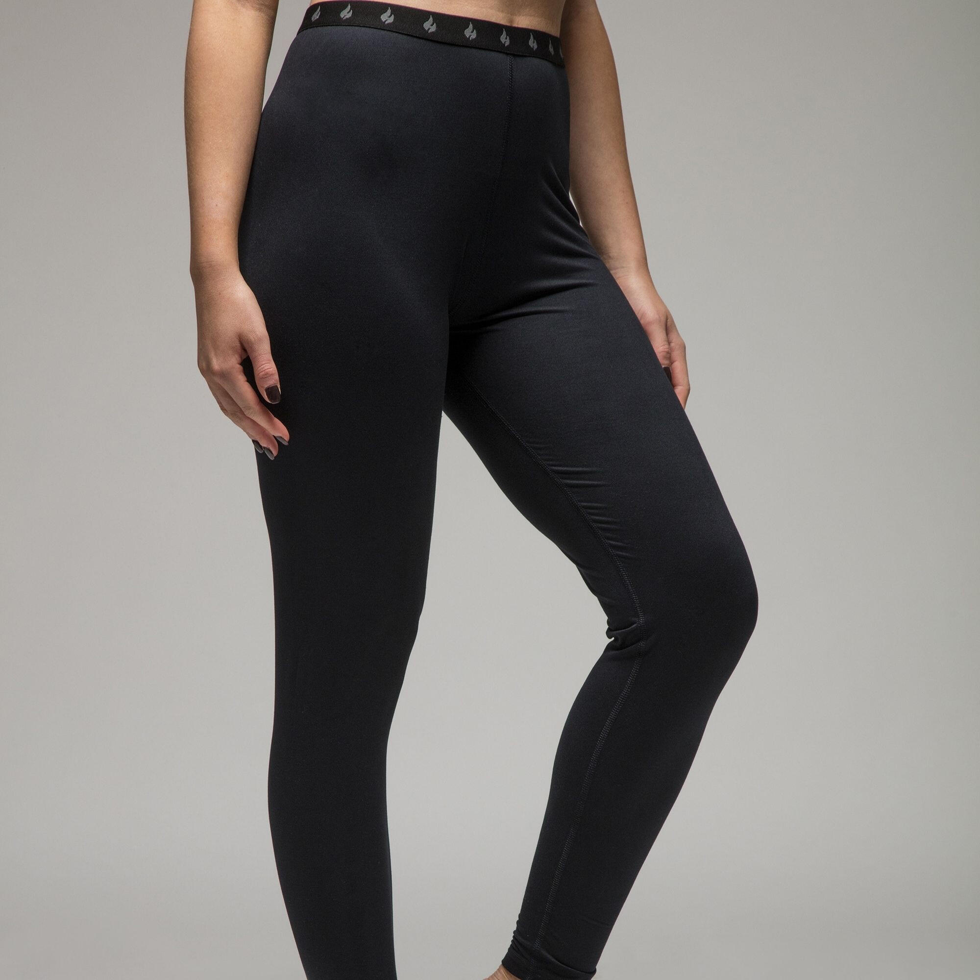 Ladies Fleece Lined Base Layer Thermal Long John Bottoms 5/5