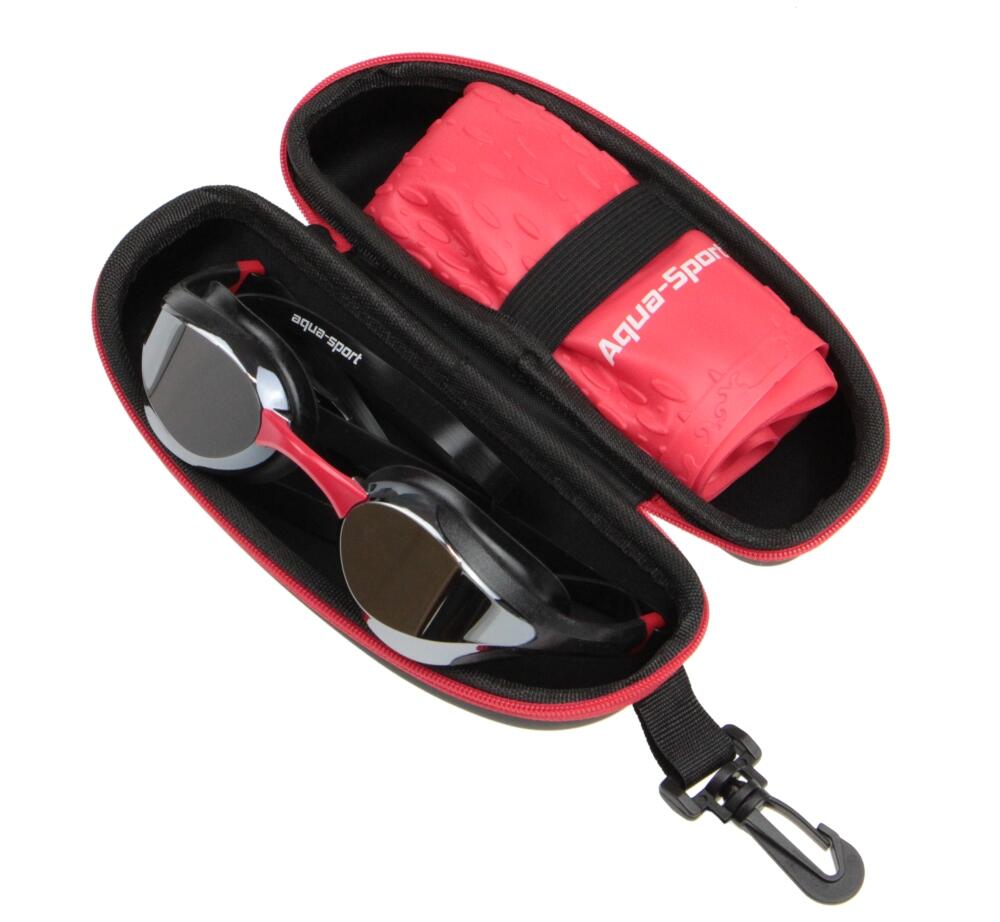 Etui pokrowiec futerał ochronne na okulary do pływania Aqua-Sport Case 3/5