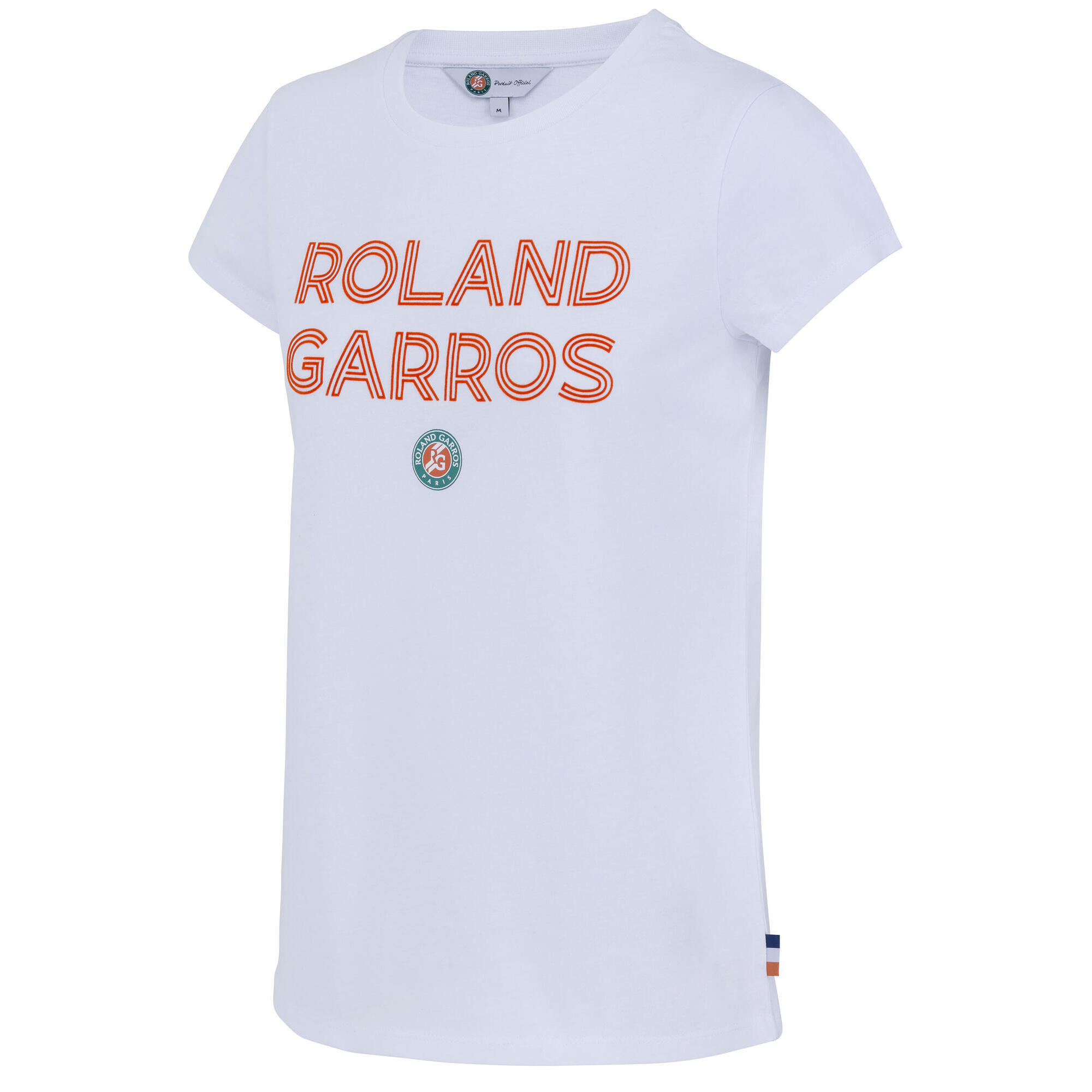 Roland Garros - T-shirt Femme Roland Garros - Collection Officielle - Tennis - T-shirt Manches Courtes - Blanc - 48 Xl - Decathlon