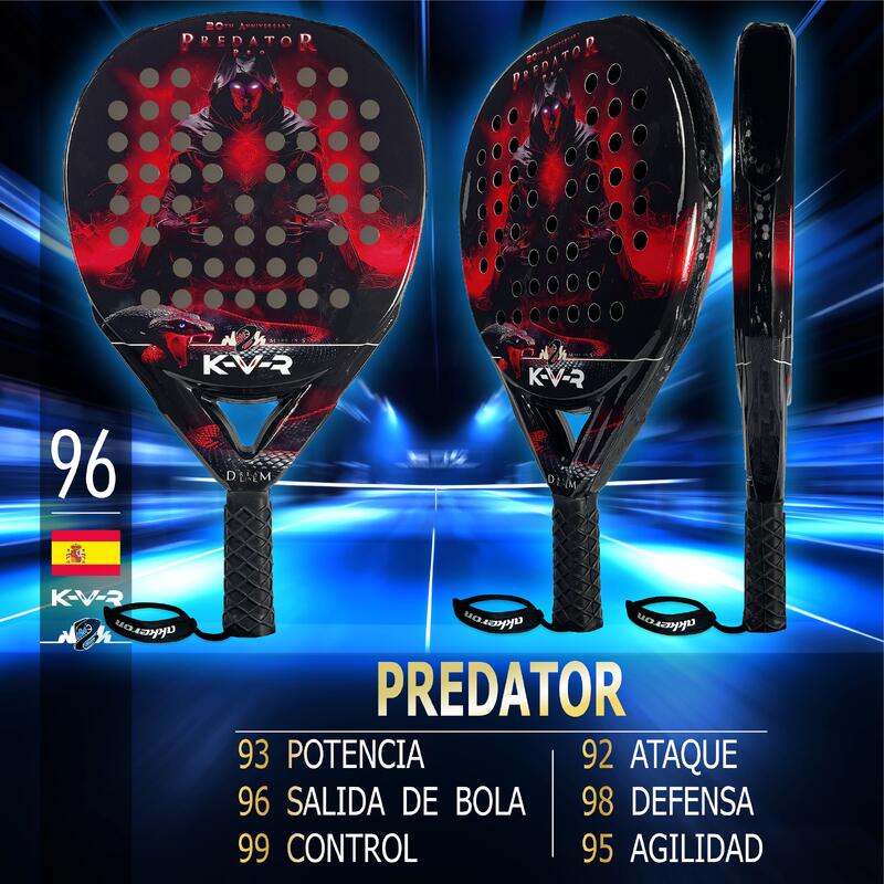 Pala de padel Adulto Akkeron KVR Predator 20 aniversario