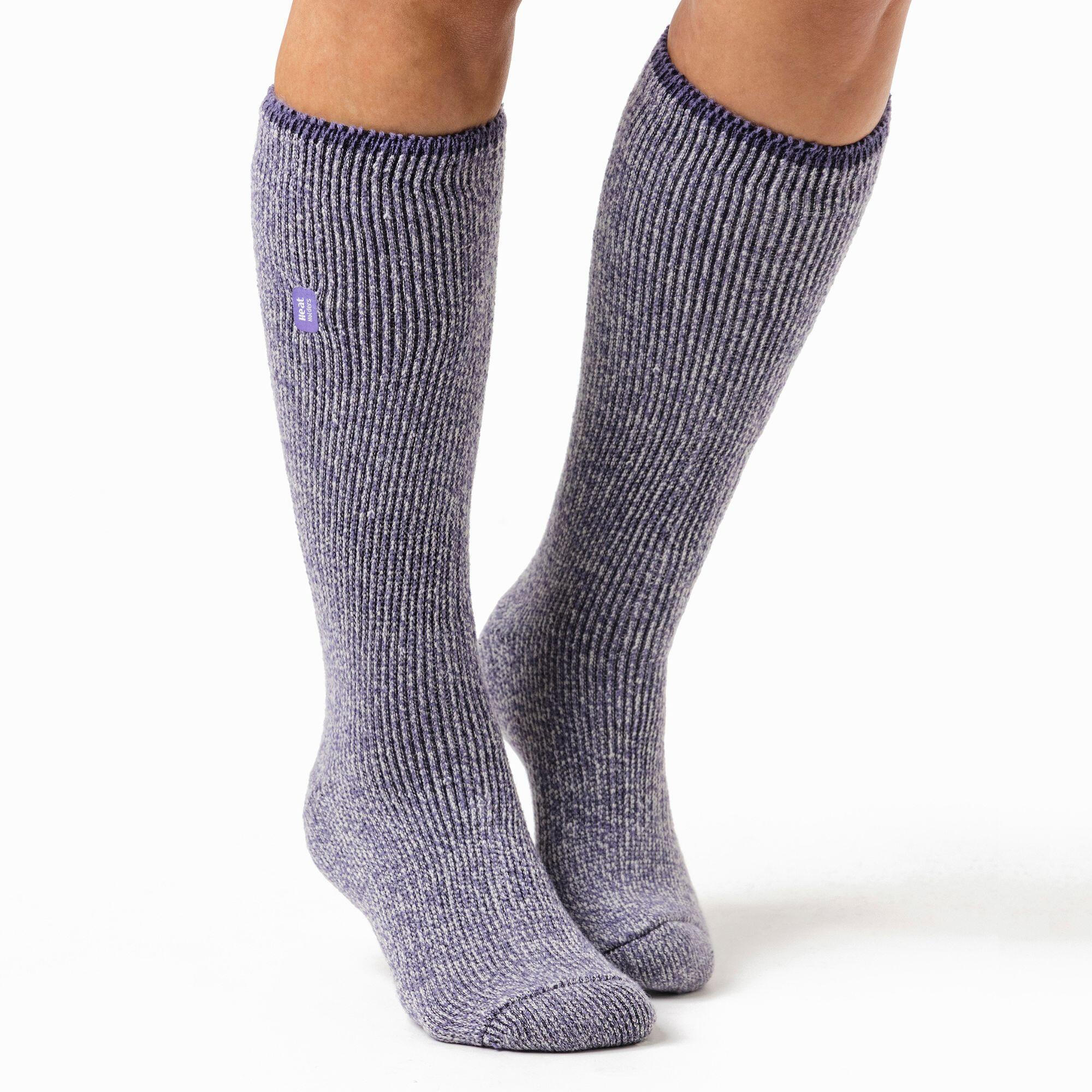 Ladies Outdoor Merino Wool Knee High Long Thermal Socks for Winter 6/7