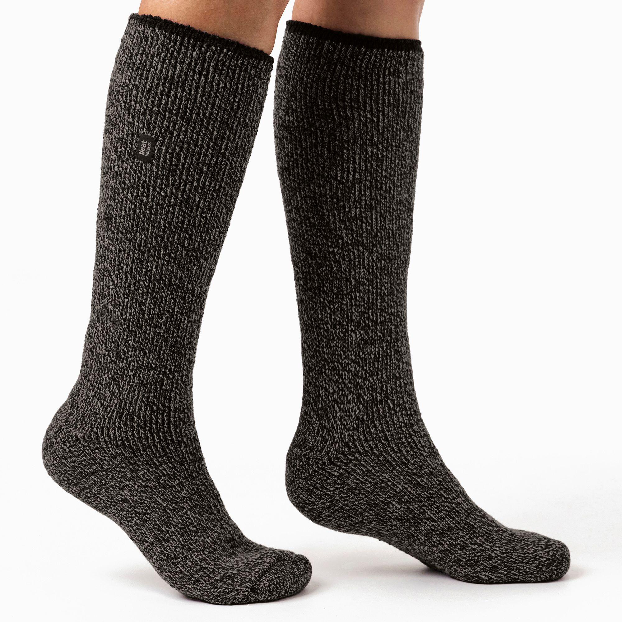 Ladies Outdoor Merino Wool Knee High Long Thermal Socks for Winter 4/7