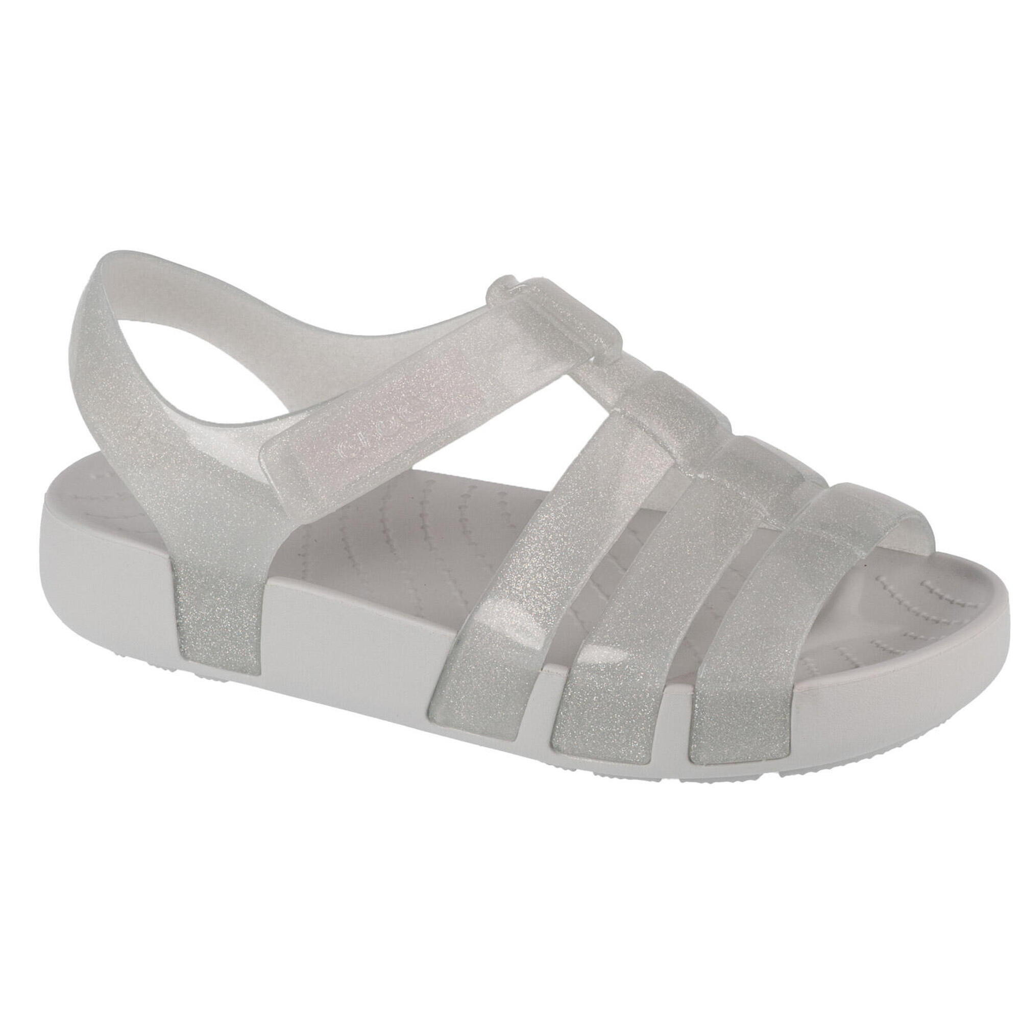Crocs - Des Sandales Pour Filles Crocs Isabella Glitter Kids Sandal - Sandales - Gris - 32/33 - Decathlon