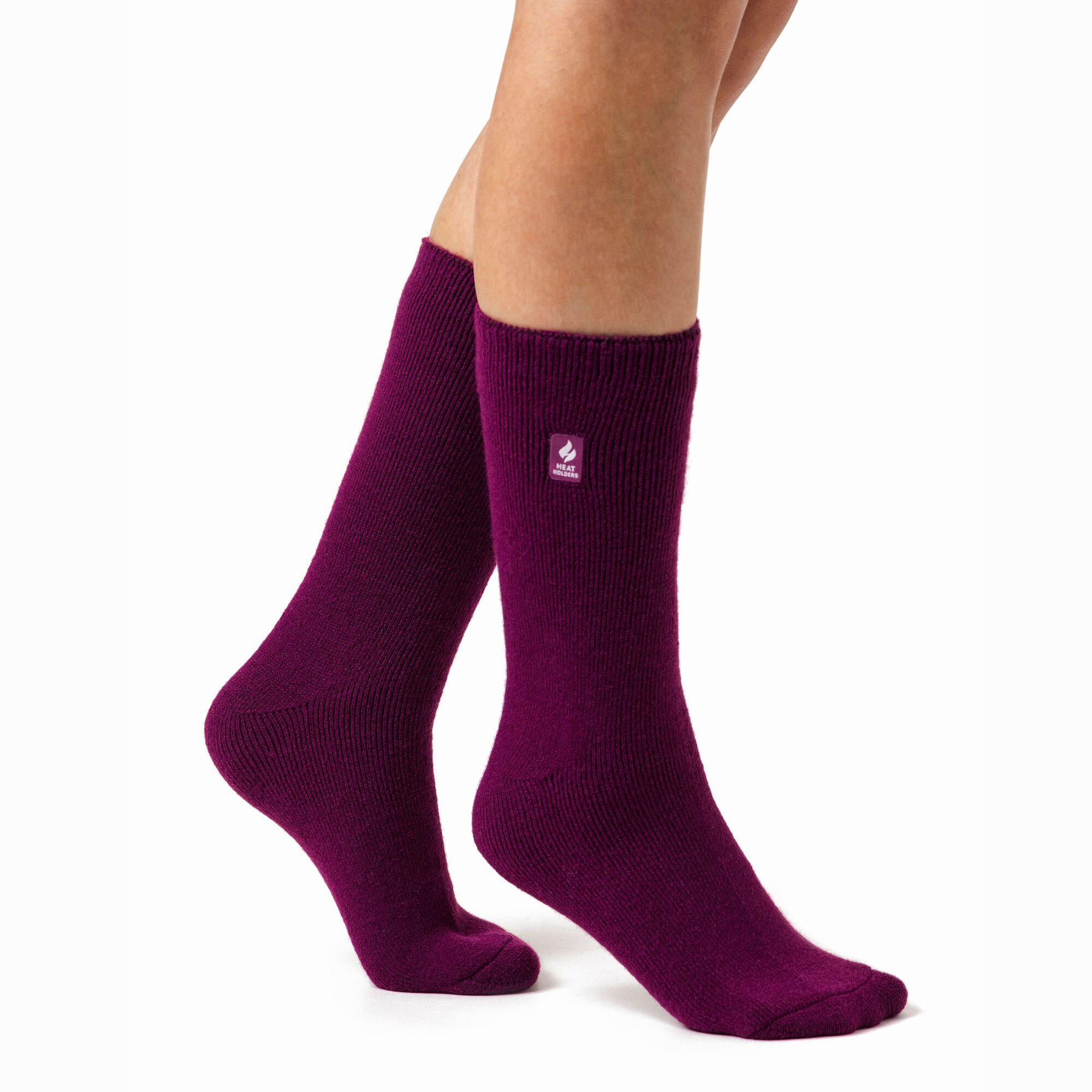 3 Pairs Ladies Thin Lightweight Thermal Dress Socks for Winter 4/4