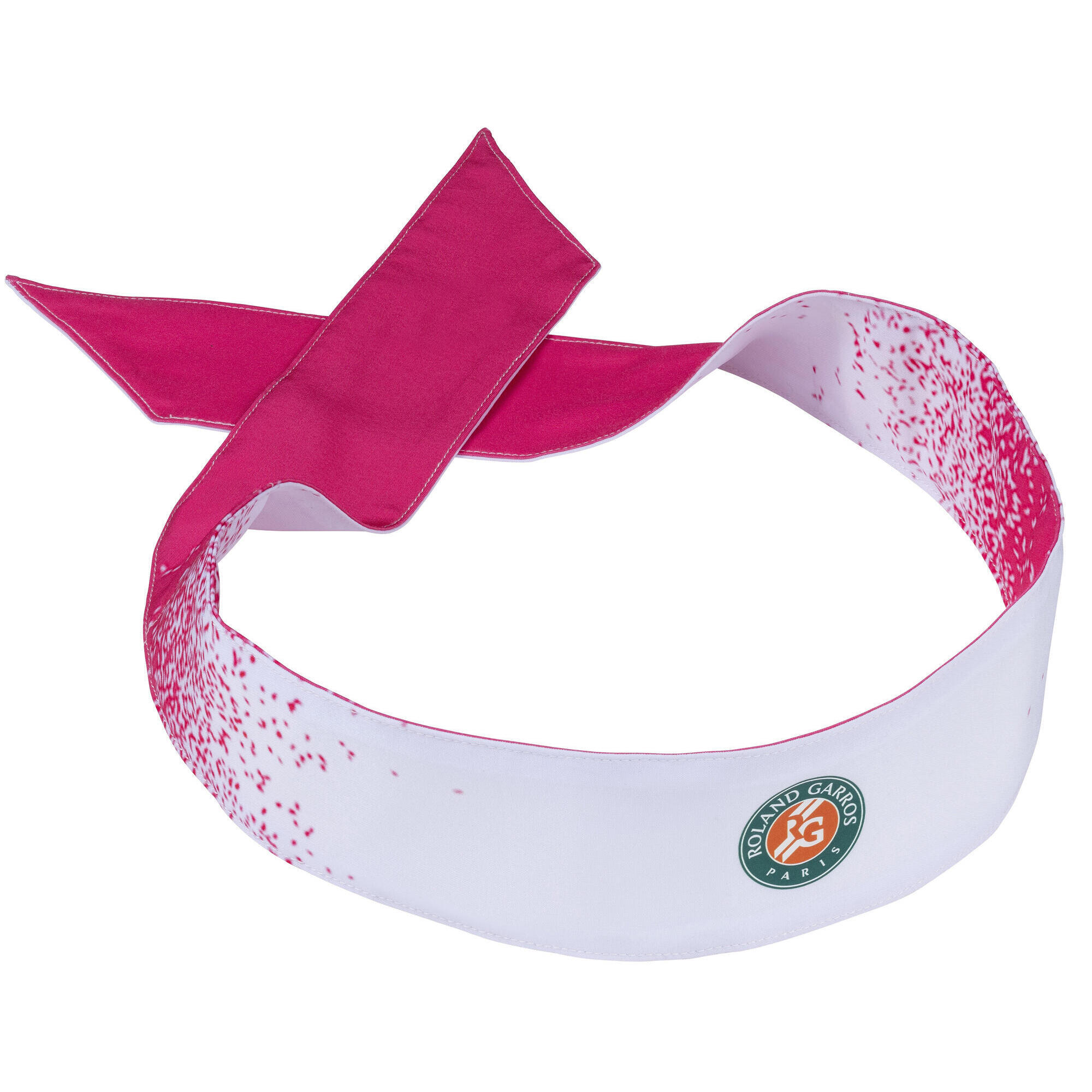 Roland Garros - Bandana Performance Femme Roland Garros - Collection Officielle - Tennis - Casquette - Rose - Taille Unique - Decathlon