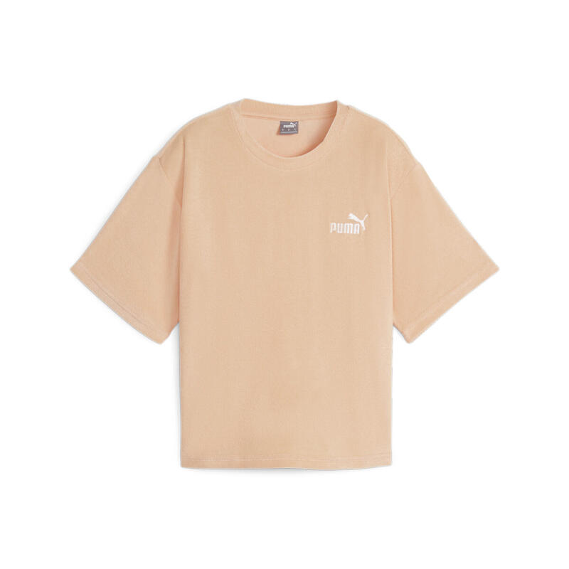 ESS+ T-Shirt Damen PUMA Peach Fizz Orange