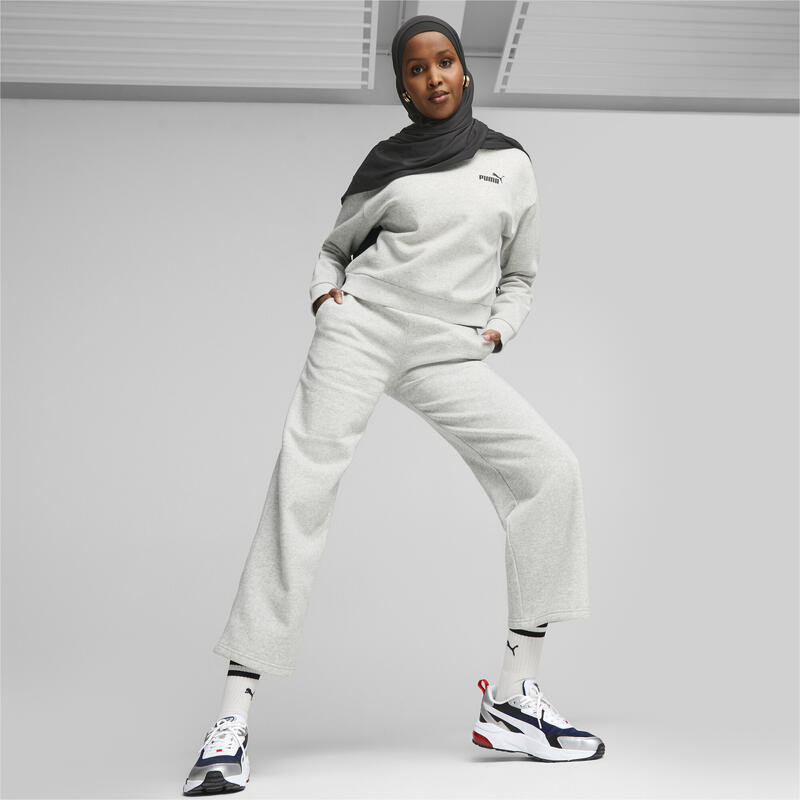 ESS+ Straight Leg Jogginghose Damen PUMA Light Gray Heather