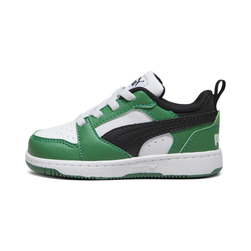 Tenisky Rebound V6 Lo pro malé děti PUMA White Black Archive Green