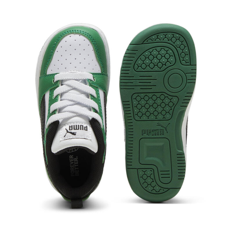 Rebound V6 Lo kisgyermek cipők PUMA White Black Archive Green