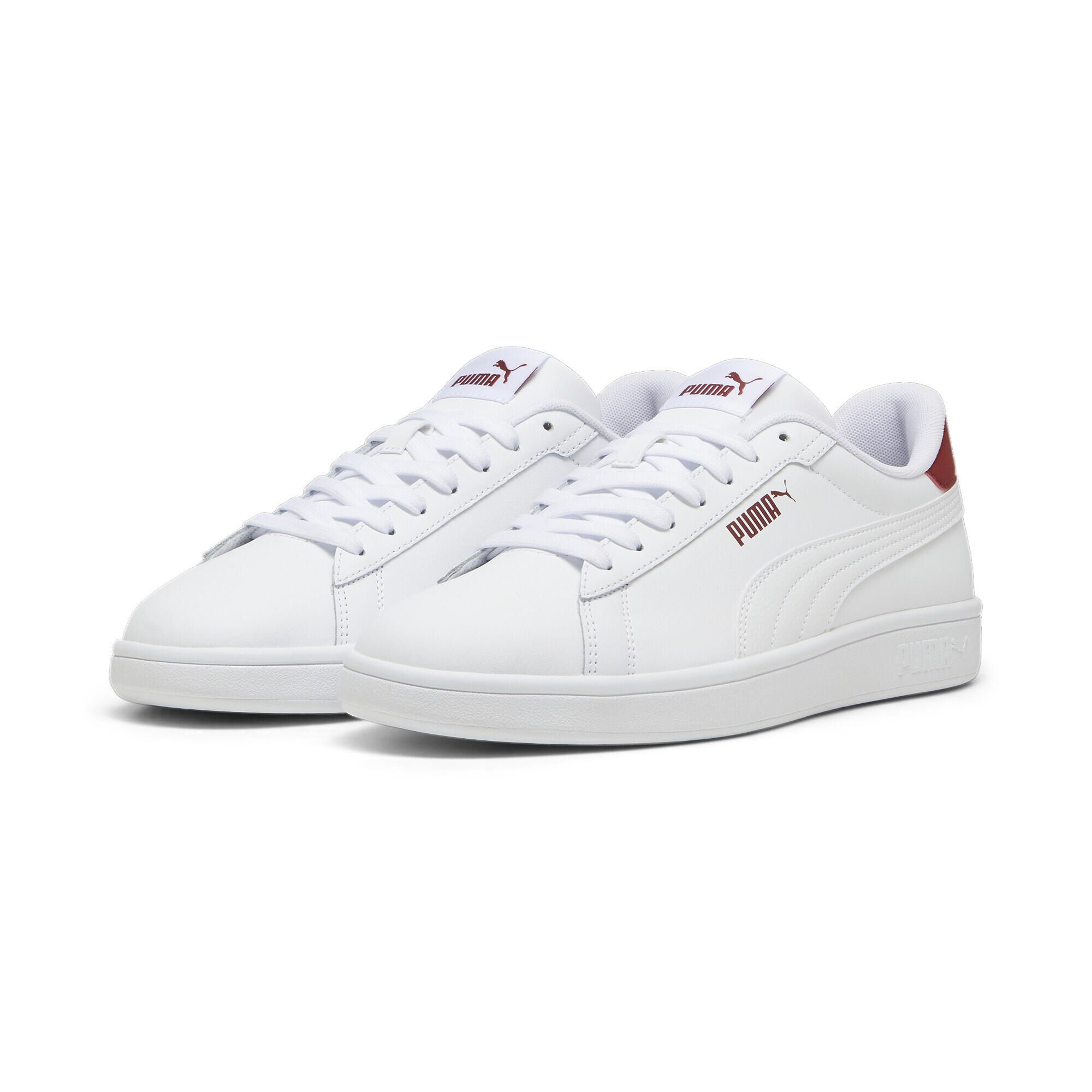 Smash 3.0 L Sneakers Erwachsene PUMA White Intense Red 3/7