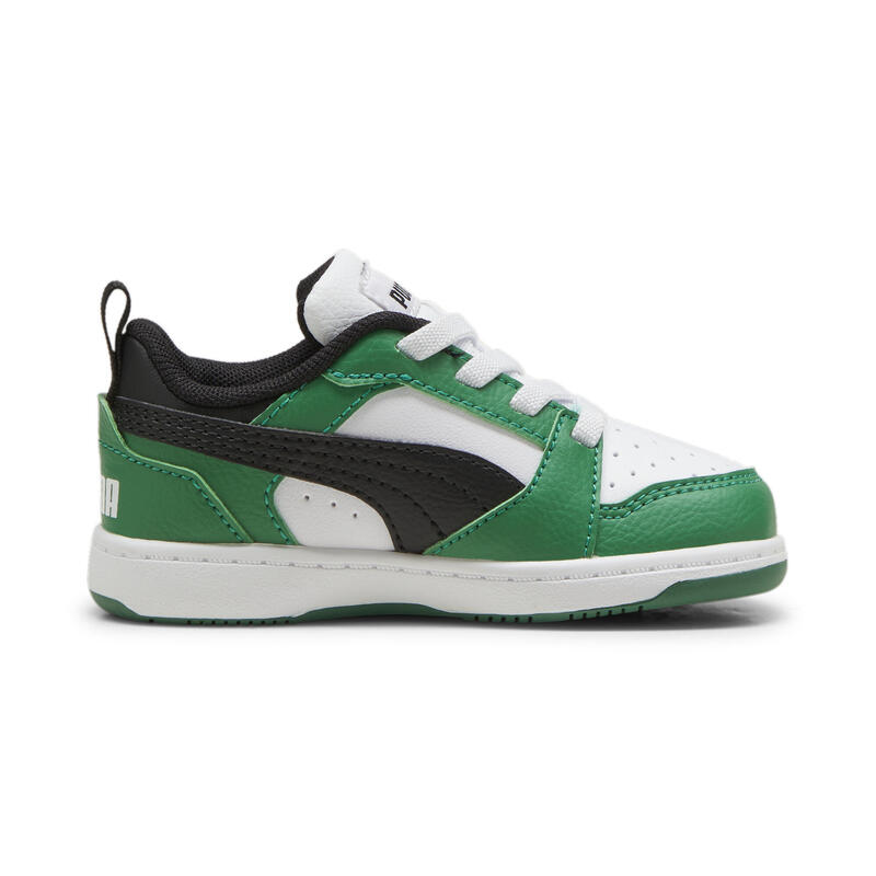 Rebound V6 Lo Sneakers Klein Kinder PUMA White Black Archive Green