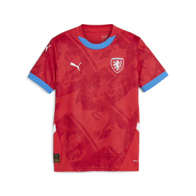 Maglia da calcio in jersey gara Home Repubblica Ceca 2024 da ragazzi PUMA