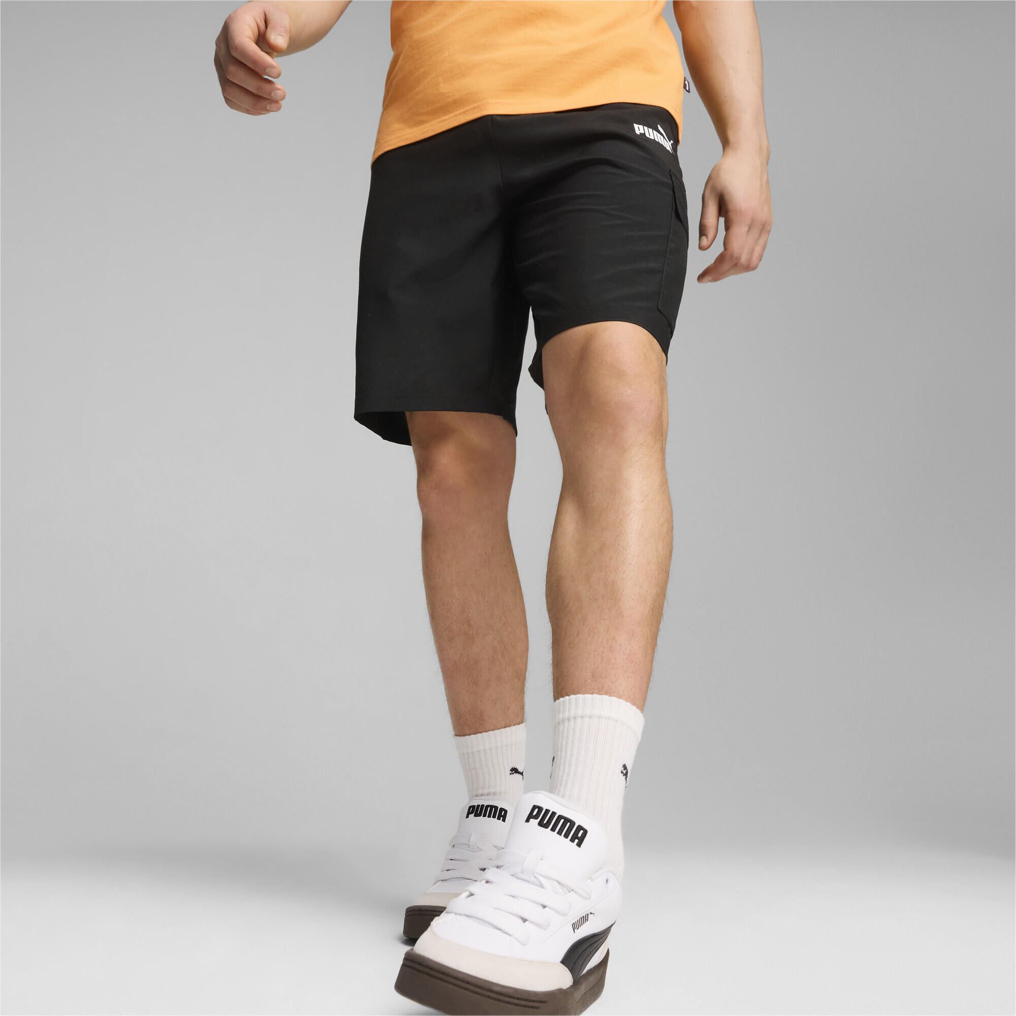 Pantaloncini cargo da uomo in tessuto ESS PUMA Black 6/7