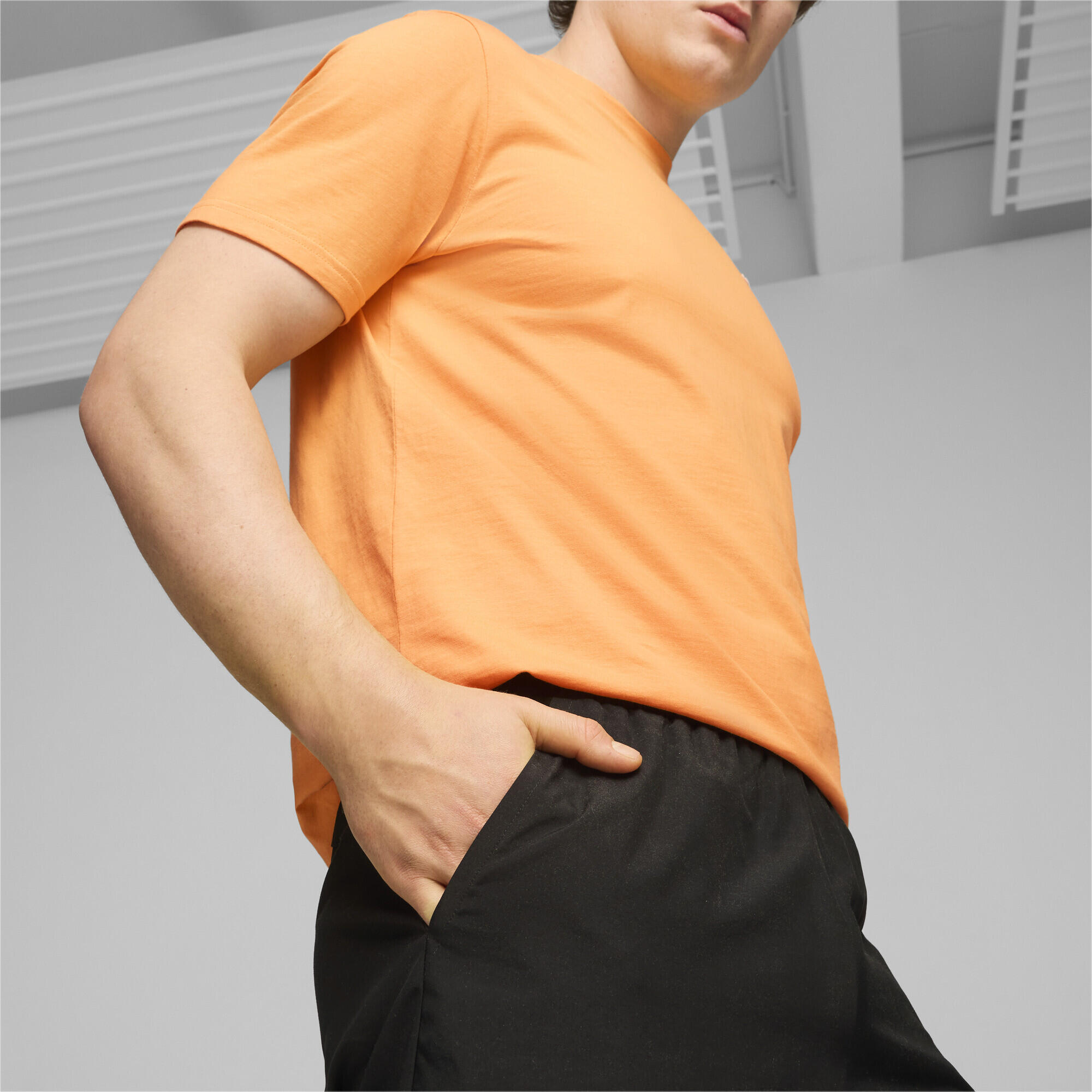 Pantaloncini cargo da uomo in tessuto ESS PUMA Black 5/7