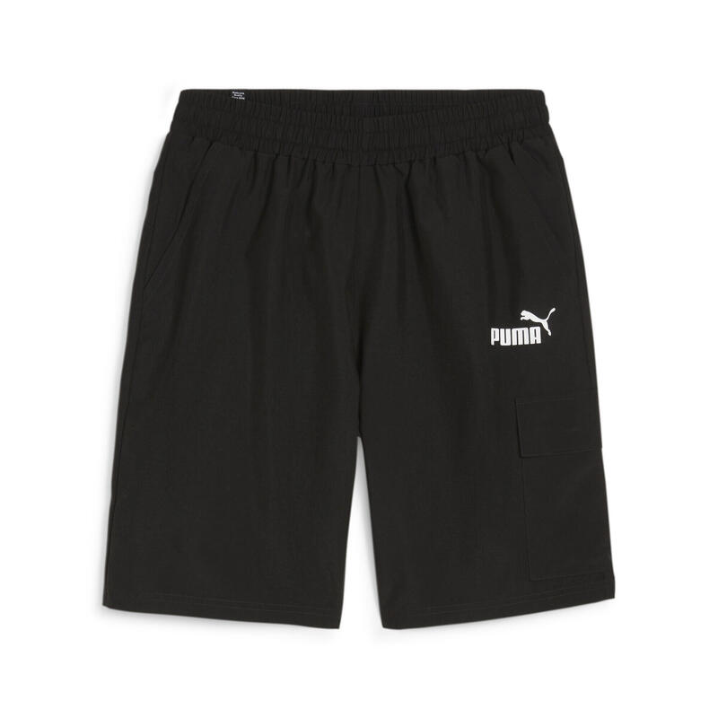 Pantaloncini cargo da uomo in tessuto ESS PUMA Black