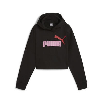 Felpa corta con cappuccio e logo Essentials da ragazza PUMA Pale Plum Purple