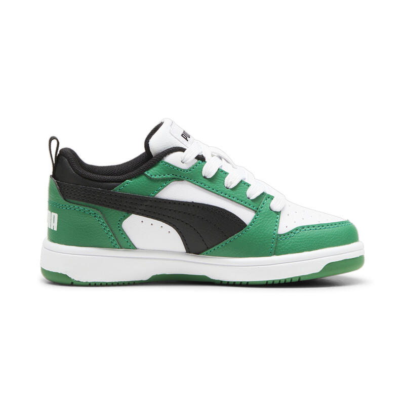 Rebound V6 Lo sneakers voor kinderen PUMA White Black Archive Green