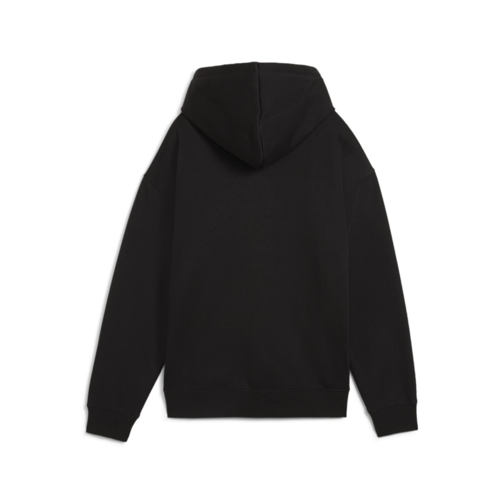 PUMA SQUAD Langer Hoodie Damen PUMA Black 7/8