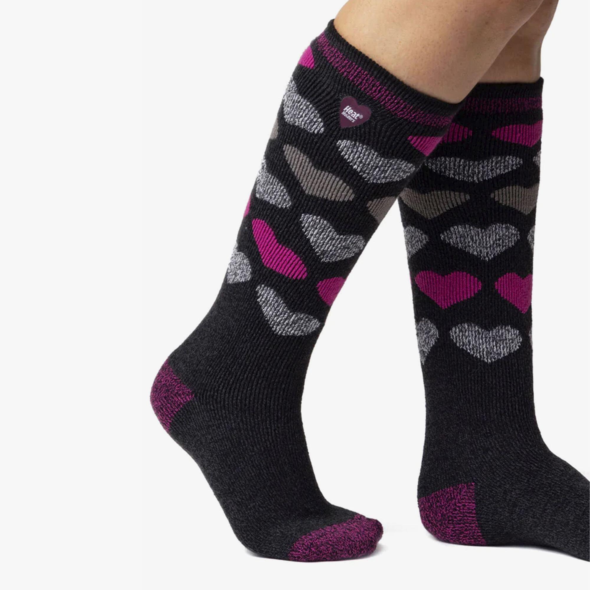 Ladies Thin Extra Long Lightweight Thermal Socks 7/7