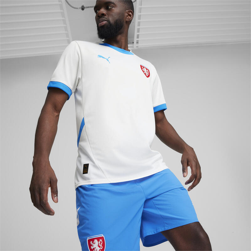Pánský fotbalový dres Česká republika 2024 PUMA White Ignite Blue