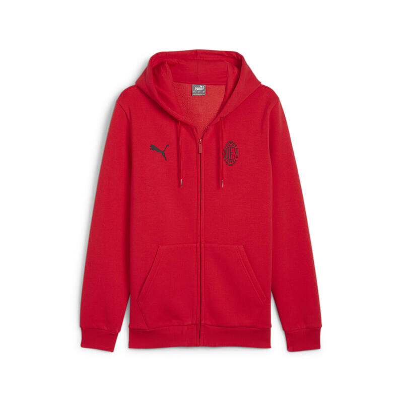 Chaqueta con capucha AC Milan ftblESSENTIALS Hombre PUMA For All Time Red Black