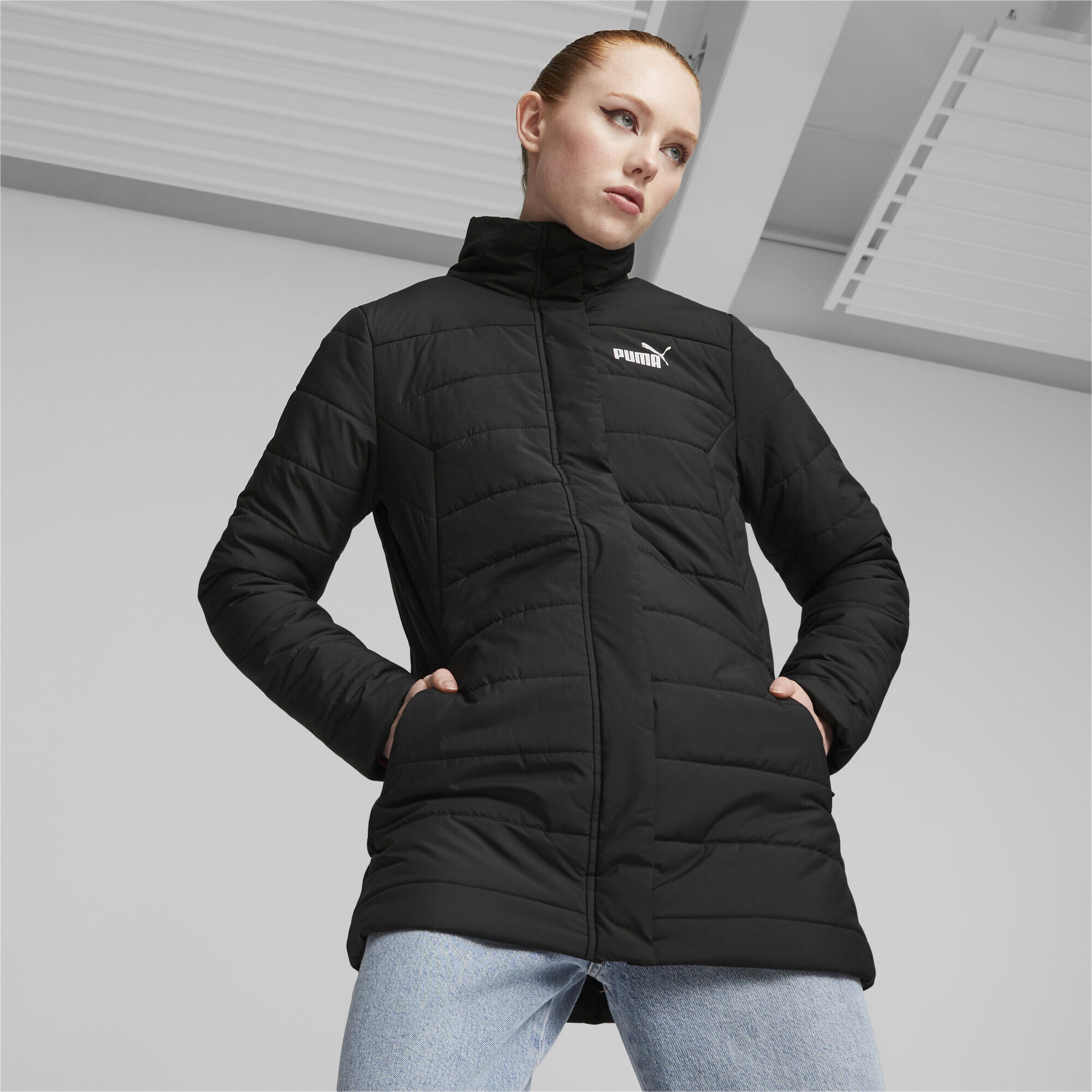 Damska kurtka ocieplana ESS+ PUMA Black 2/6