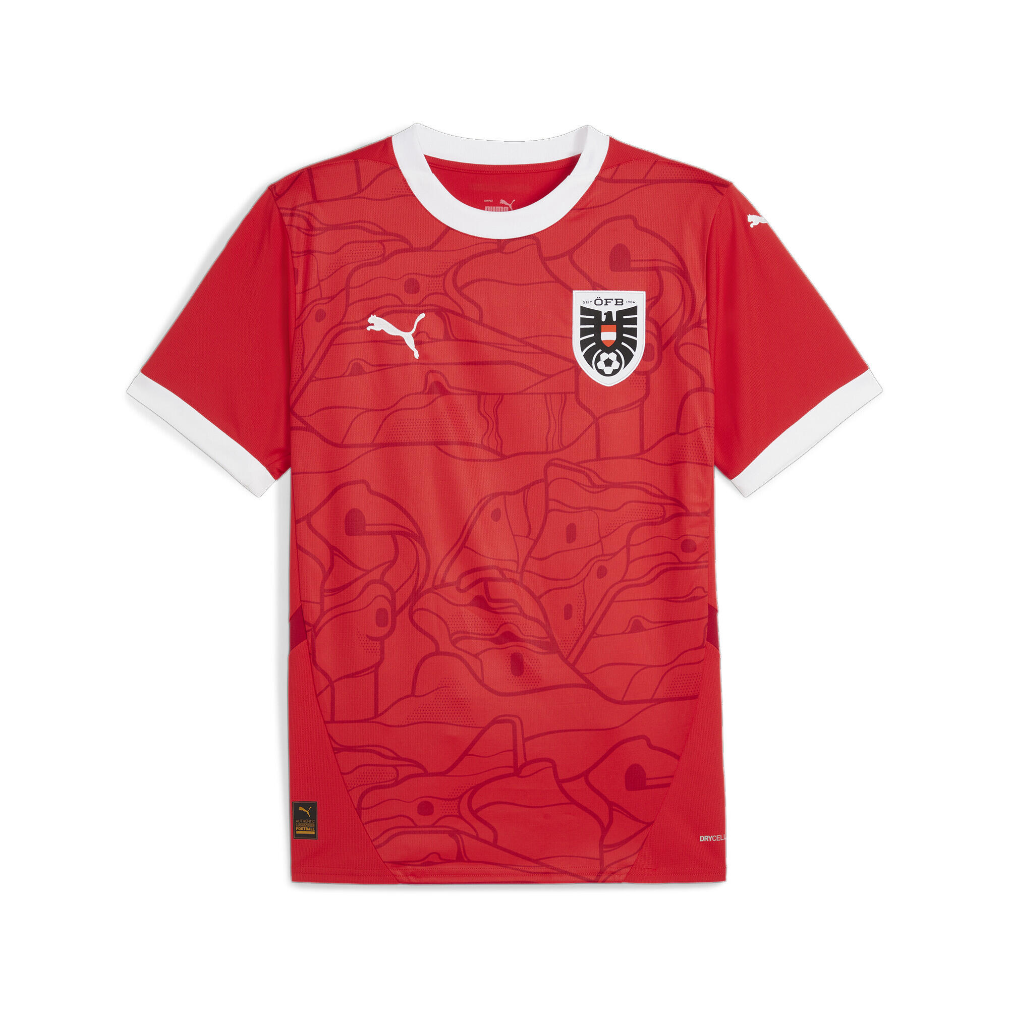 PUMA Camiseta de fútbol Hombre de Austria 2024 (local) PUMA Red Chili Pepper