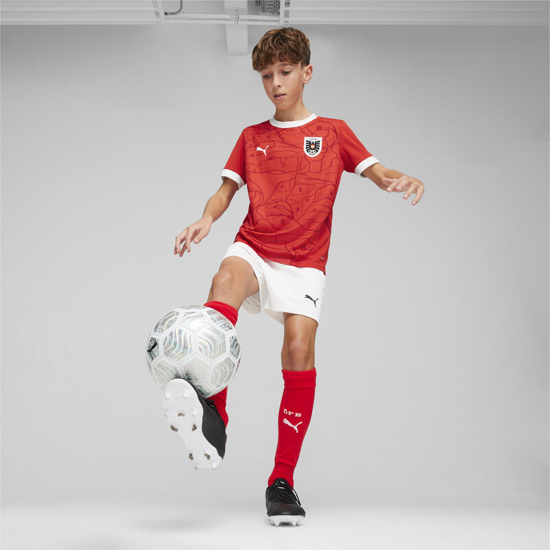 Fotbalový dres Rakousko 2024 pro mládež PUMA Red Chili Pepper