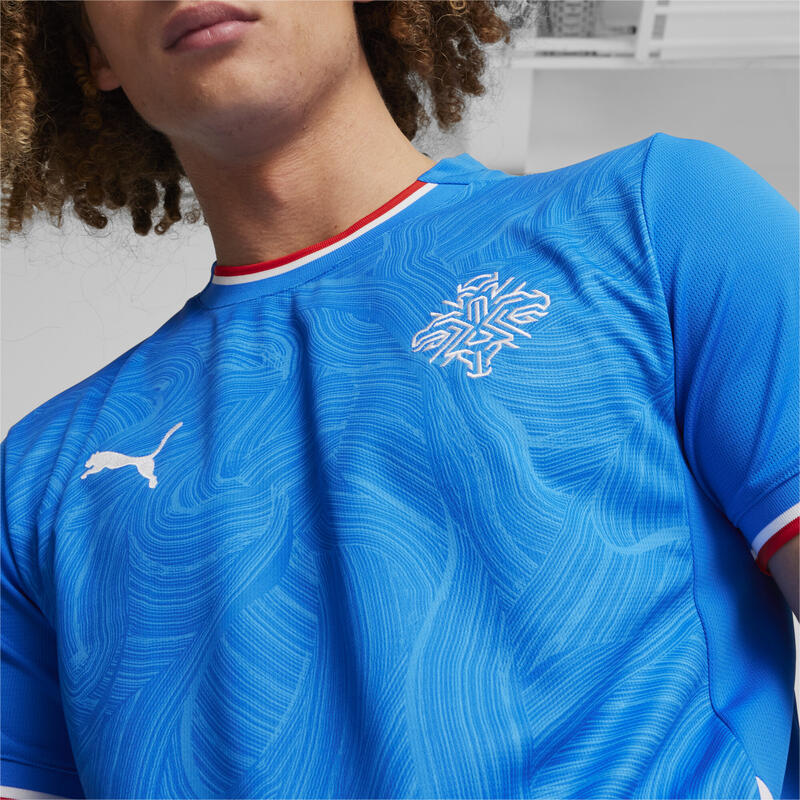 Island 2024 Fußball Heimtrikot Herren PUMA Racing Blue White