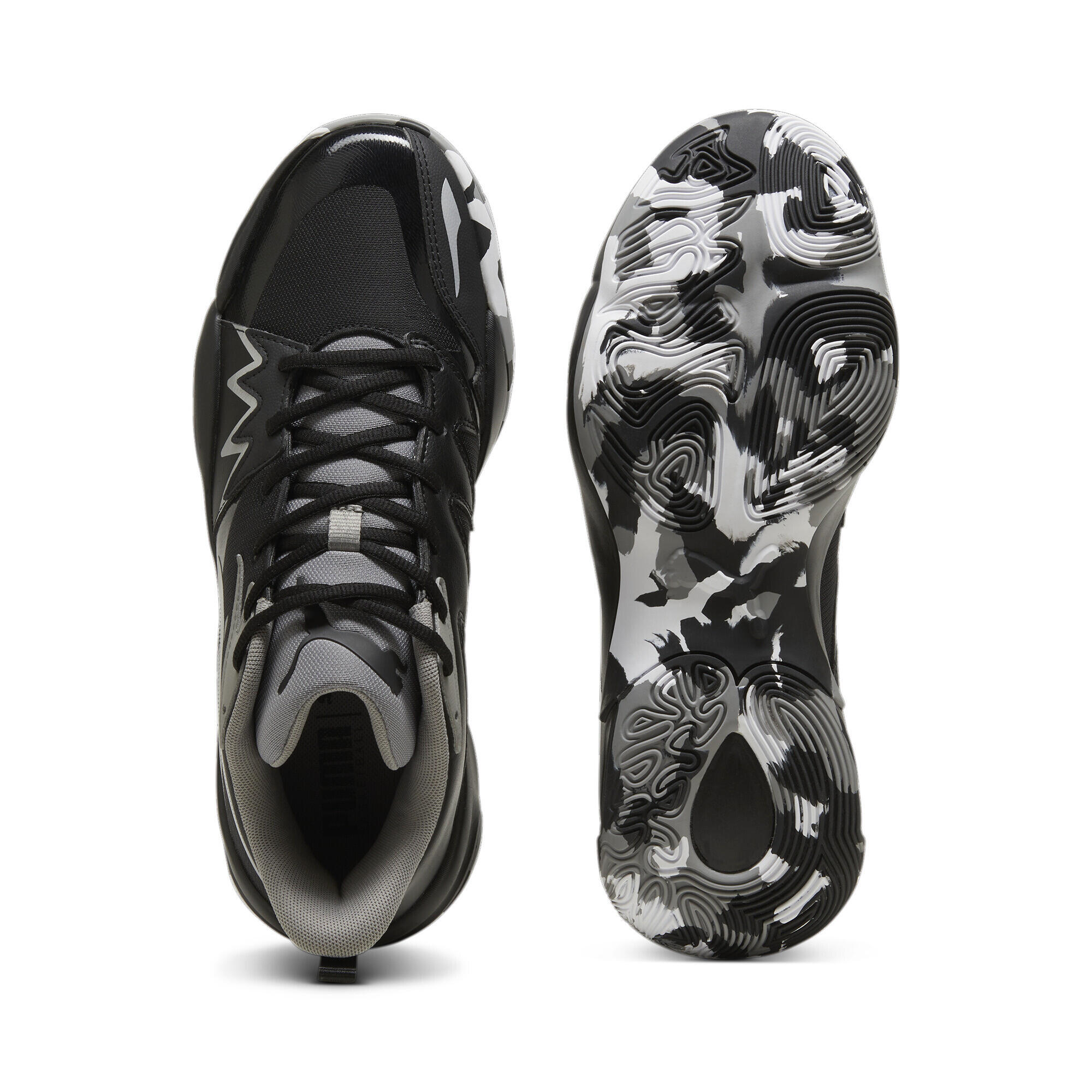 Chaussures de basketball Genetics PUMA Black Stormy Slate Gray 4/6