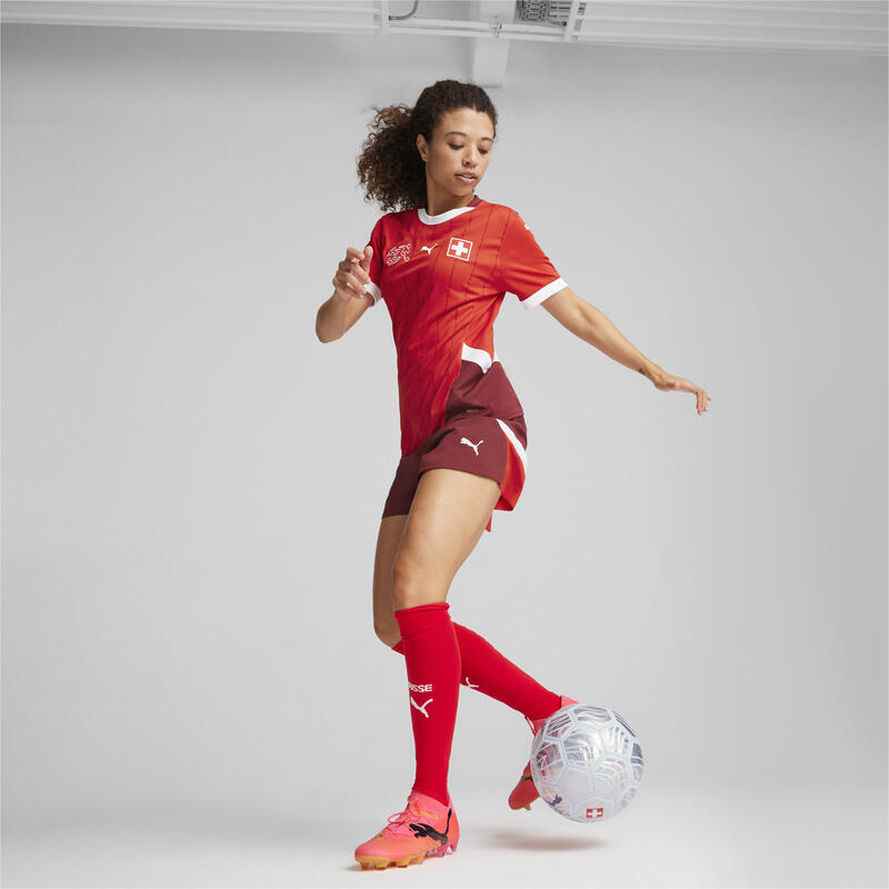 Zwitserland Voetbal 2024 thuisshirt voor dames PUMA Red Team Regal