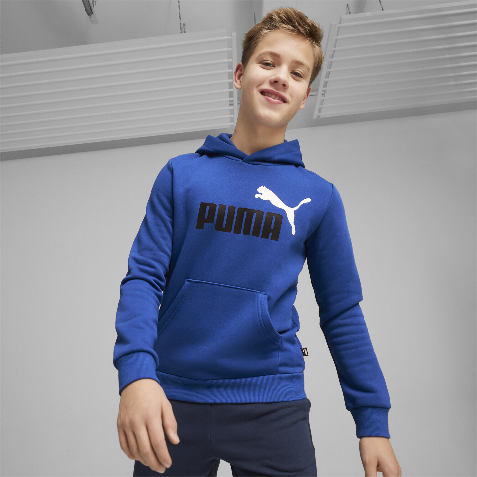 Felpa con cappuccio bicolore Essentials+ con logo grande per ragazzi PUMA 2/5