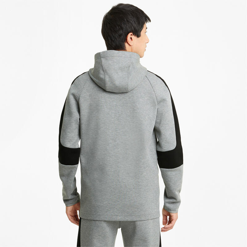 Evostripe Kapuzenjacke Herren PUMA Medium Gray Heather