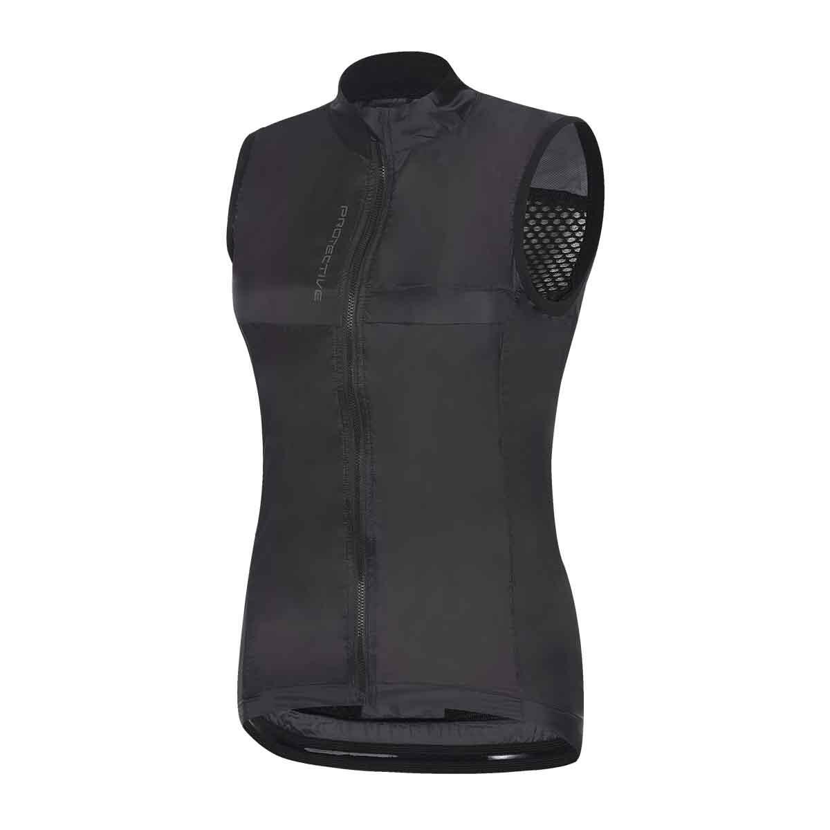 Protective - Gilet Coupe-vent - Vélo - Femme - P-vento W - Noir - Coupe Vent - Noir - Decathlon