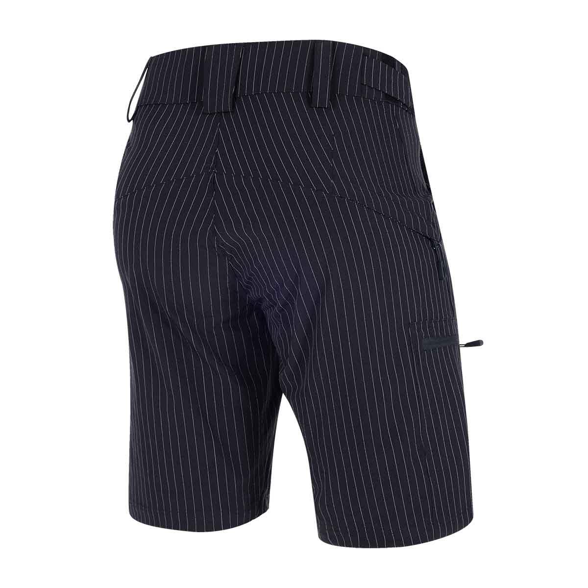 Shorts - Fahrrad - Herren - P-Sound - schwarz - gestreift 2/4