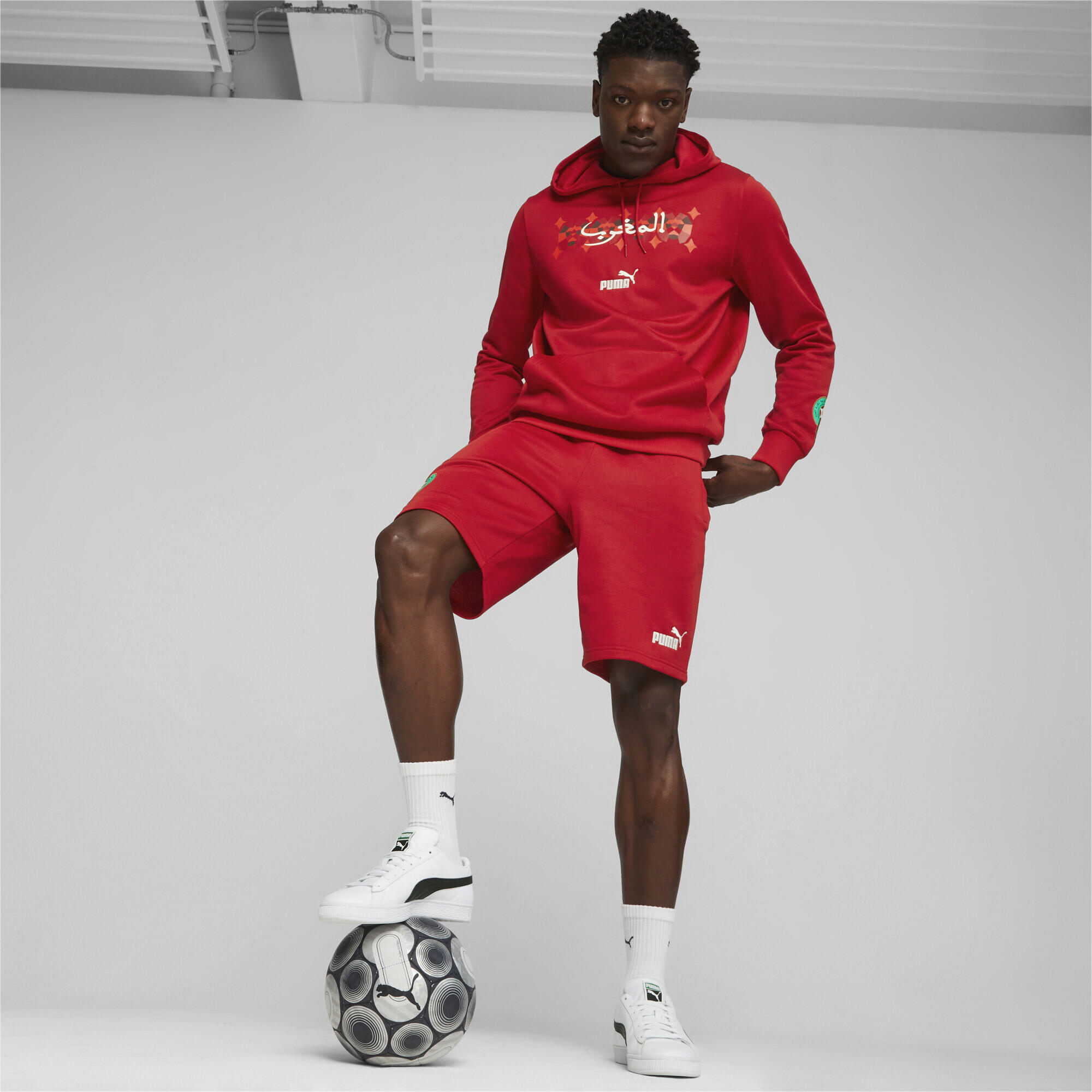 Morocco FtblCulture short voor heren PUMA Tango Red 3/7
