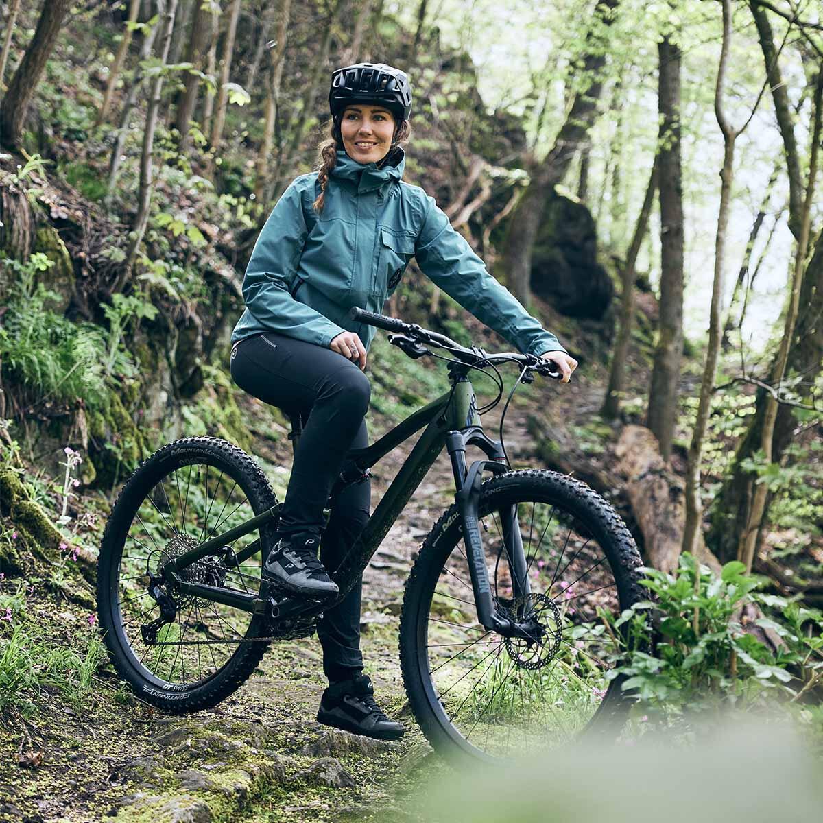 Chaqueta de lluvia - Ciclismo - Mujer - P-Day N'Nite W - azul oscuro 3/4