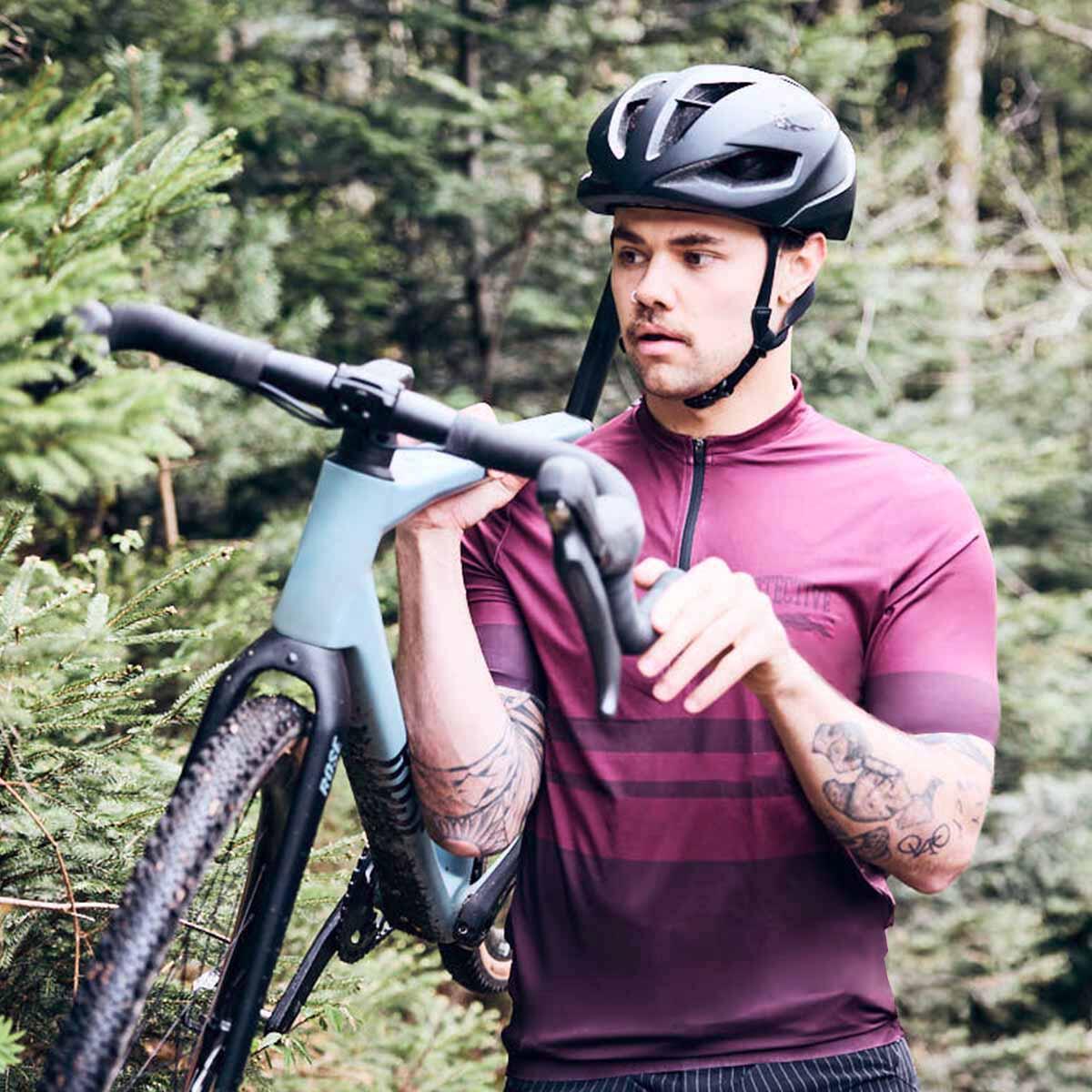 Camisola - Ciclismo - Homem - P-Fury Rod - bordeaux 3/4