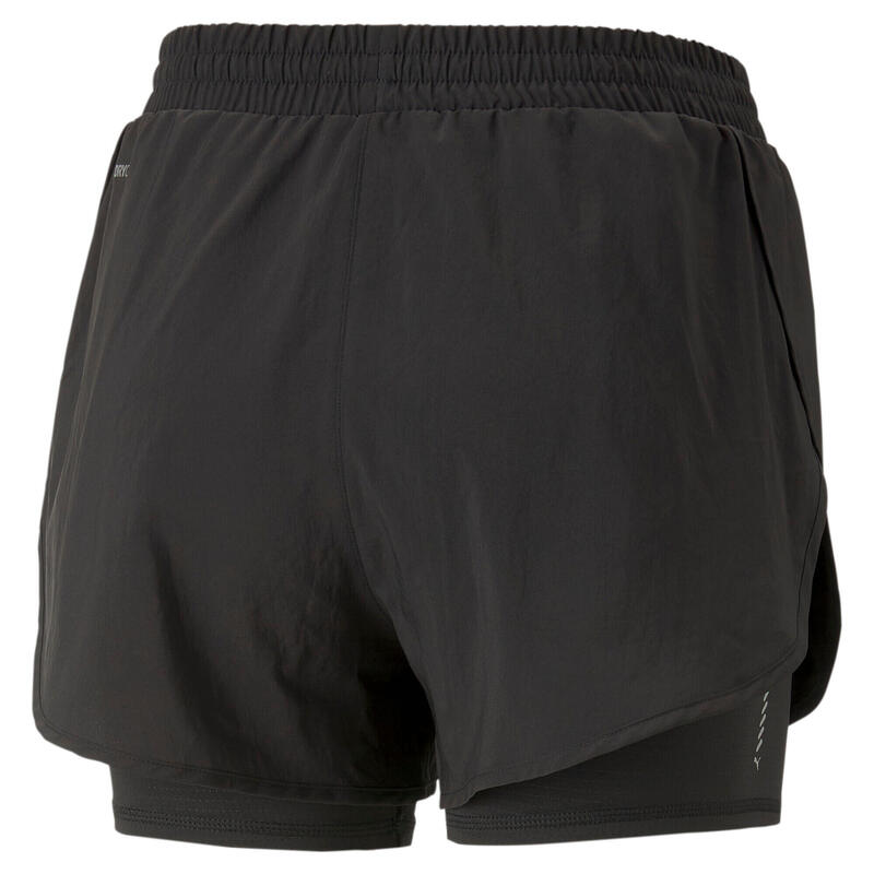 Pantalón corto de running 2 en 1 Run Favourite Mujer PUMA Negro