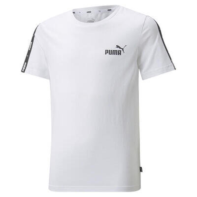 Essentials+ t-shirt met band voor jongeren puma white