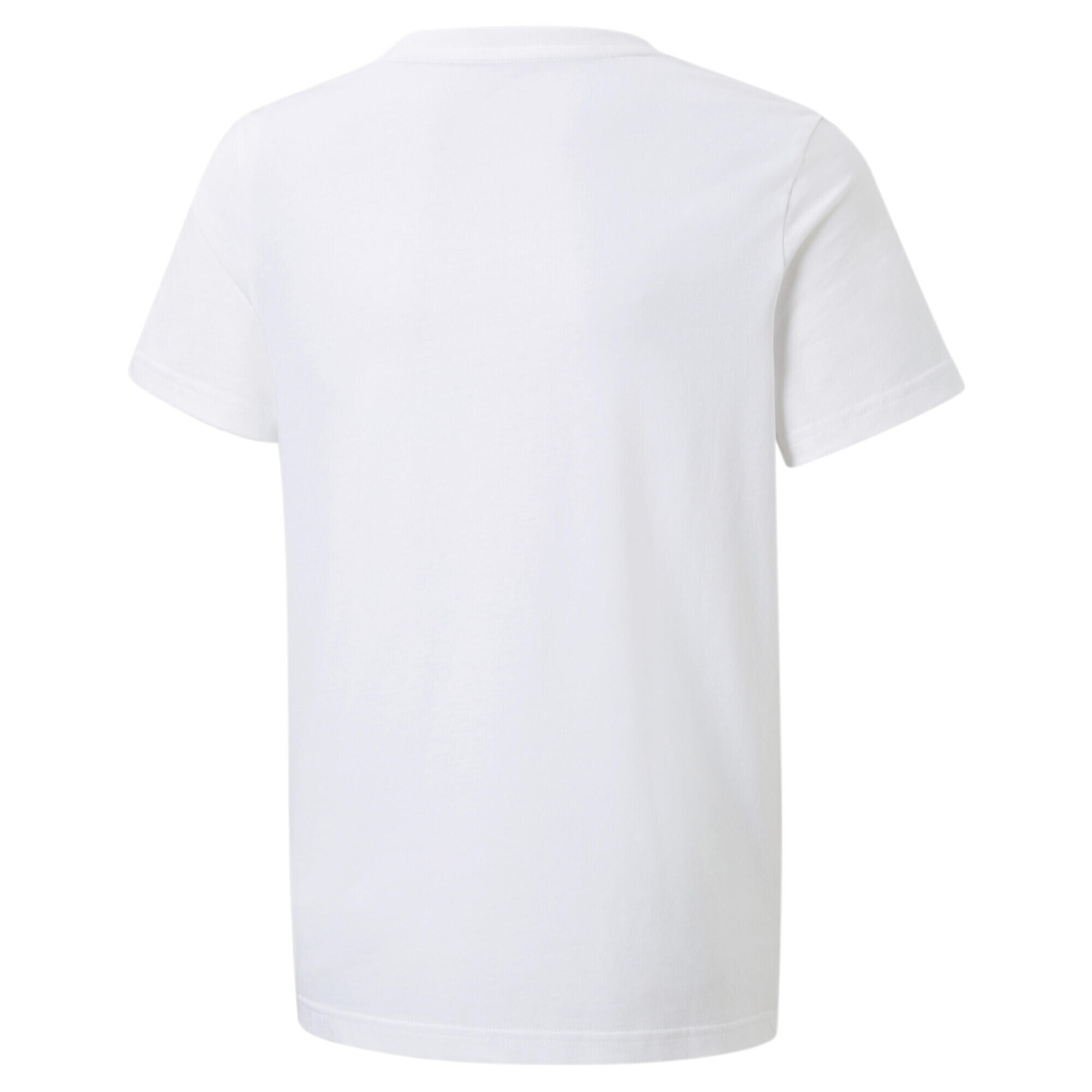 T-shirt Essentials+ Tape da ragazzo PUMA White 2/3