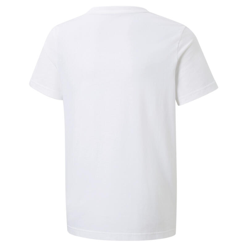 Essentials + Jugen-T-Shirt mit Logo-Tape Jungen PUMA White