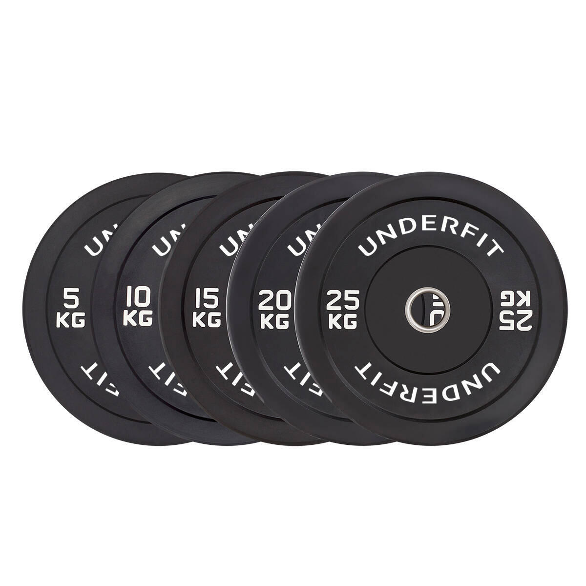 Obciążenie olimpijskie bumper Black UNDERFIT 4/6